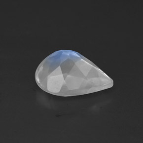 Pietra di luna arcobaleno naturale bianco da 0,99 ct, trasparente, trasparente/traslucido