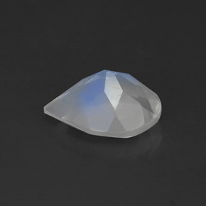 Pietra di luna arcobaleno naturale bianco da 0,95 ct, trasparente, trasparente/traslucido
