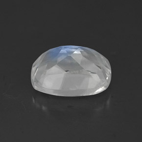 Pietra di luna arcobaleno Blu bianco naturale da 1.35 ct, Trasparente, Trasparente/Traslucido