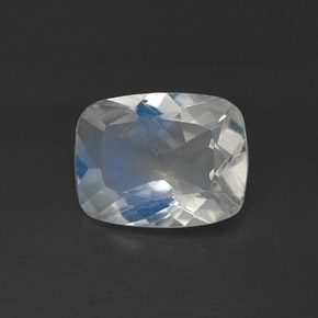 Pietra di luna arcobaleno naturale bianco da 1,06 ct, trasparente, trasparente/traslucido