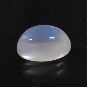 Pietra di luna arcobaleno naturale bianco da 2,75 ct, taglio ovale, trasparente