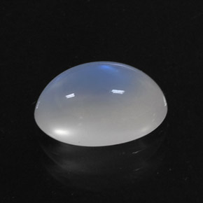 Pietra di luna arcobaleno Blu bianco naturale da 2.81 ct, Taglio ovale, Trasparente