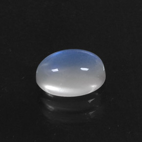 Pietra di luna arcobaleno naturale bianco da 1,41 ct, taglio ovale, trasparente