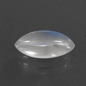 Pietra di luna arcobaleno naturale bianco da 1,92 ct, marchesa, trasparente