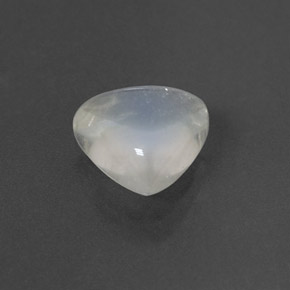 Pietra di luna arcobaleno naturale bianco da 1,85 ct, trillion, trasparente