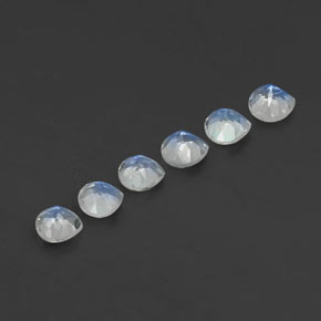 Pietra di luna arcobaleno naturale bianco da 1,31 ct, taglio a pera, trasparente