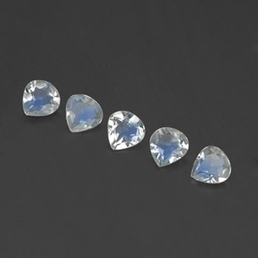 Pietra di luna arcobaleno naturale bianco da 1,17 ct, taglio a pera, trasparente
