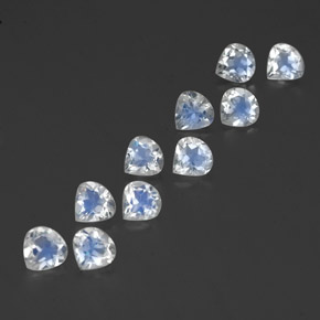 Pietra di luna arcobaleno naturale bianco da 3,61 ct, taglio a pera, trasparente
