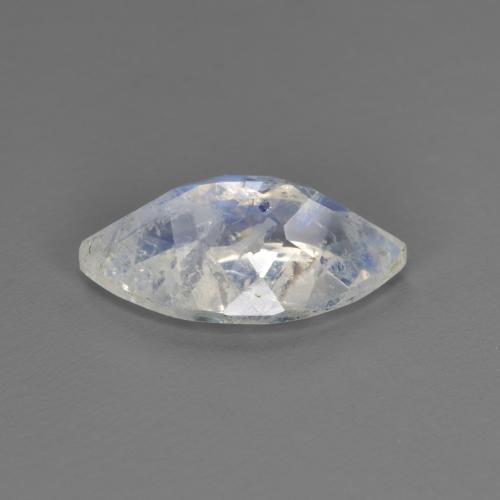 Pietra di luna arcobaleno naturale bianco da 1,85 ct, marchesa, trasparente