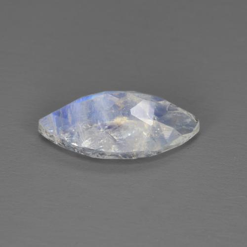 Pietra di luna arcobaleno naturale bianco da 1,79 ct, marchesa, trasparente