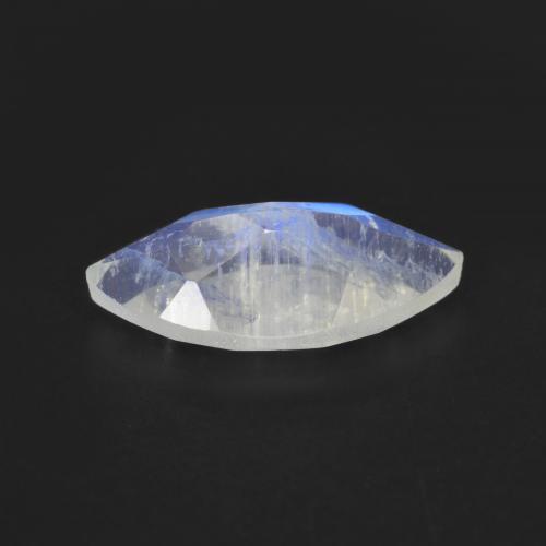 Pietra di luna arcobaleno Bianco bluastro naturale da 2.52 ct, Taglio marquise, Trasparente
