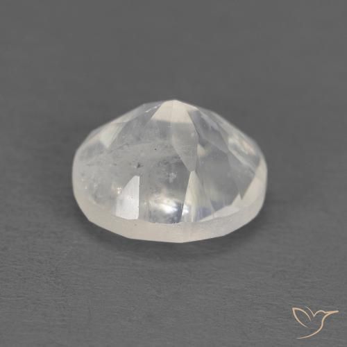 Pietra di luna arcobaleno Bianco bluastro naturale da 1.21 ct, Ovale, Trasparente