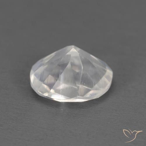 Pietra di luna arcobaleno Bianco bluastro naturale da 1.02 ct, Ovale, Trasparente