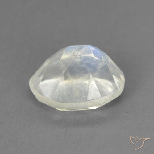 Pietra di luna arcobaleno Bianco bluastro naturale da 1.90 ct, Ovale, Trasparente