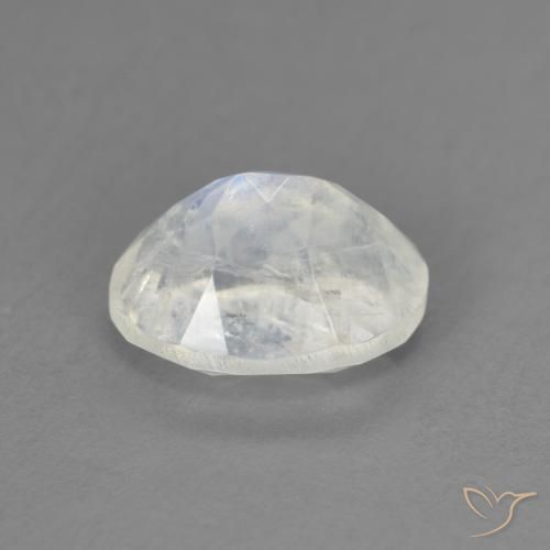 Pietra di luna arcobaleno Bianco bluastro naturale da 1.94 ct, Ovale, Trasparente