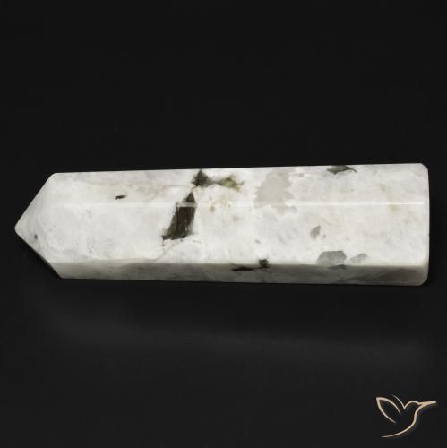 Pietra di luna arcobaleno bianco con nero naturale da 41.14 ct, Taglio a fantasia, Opaco