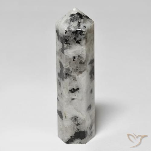 38.56ct Naturale Multicolore Pietra di luna arcobaleno, Taglio a fantasia, Opaco