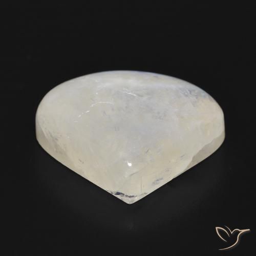 Pietra di luna arcobaleno Bianco bluastro naturale da 16.52 ct, Forma a pera, Traslucido