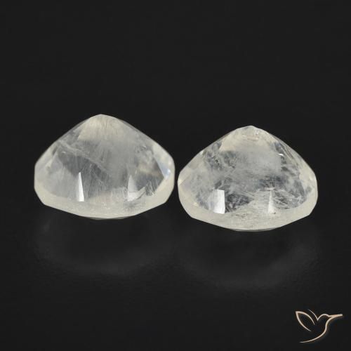 Gemme di Pietra di luna arcobaleno Bianco bluastro naturale da 2.43 ct, Ovale, Trasparente