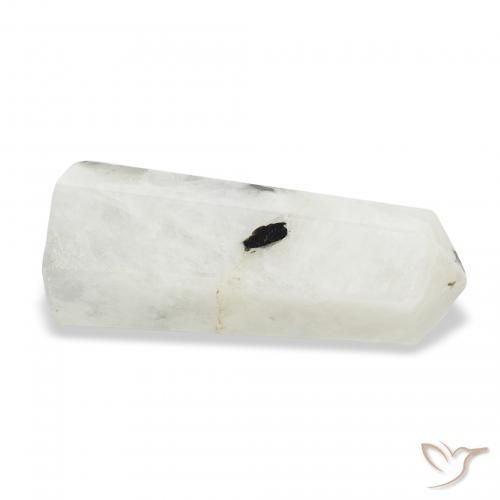 Pietra di luna arcobaleno bianco con nero naturale da 31.09 ct, Taglio a fantasia, Opaco