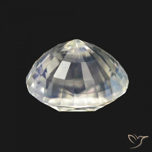 Pietra di luna arcobaleno Bianco bluastro naturale da 3.43 ct, Ovale, VVS