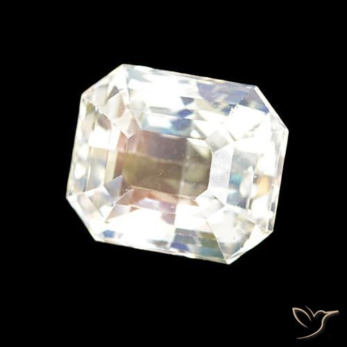 Pietra di luna arcobaleno Multicolore Bianco naturale da 2.55 ct, Ottagonale / Taglio smeraldo, VVS