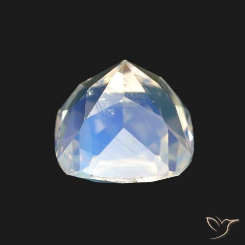 Pietra di luna arcobaleno Multicolore Bianco naturale da 1.68 ct, Cuscino, VS