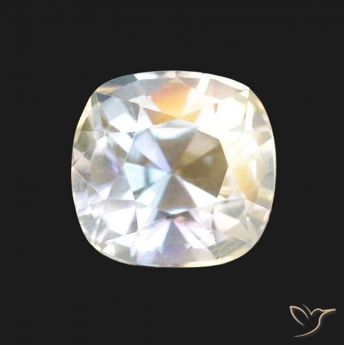 1.94ct Multicolore Bianco Pietra di luna arcobaleno, Cuscino, VVS-VS