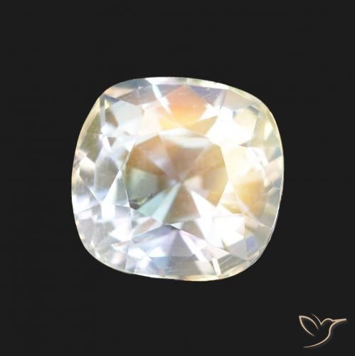 Pietra di luna arcobaleno Multicolore Bianco naturale da 1.94 ct, Cuscino, VVS-VS