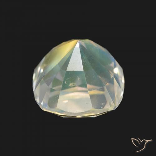 Pietra di luna arcobaleno Multicolore Bianco naturale da 1.94 ct, Cuscino, VVS-VS