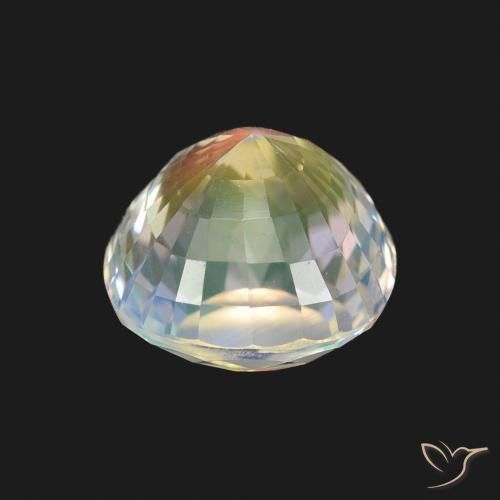 Pietra di luna arcobaleno Multicolore Bianco naturale da 2.00 ct, Cuscino, VVS-VS