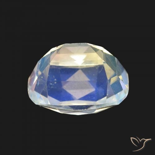 Pietra di luna arcobaleno Multicolore Bianco naturale da 1.64 ct, Cuscino, VVS-VS