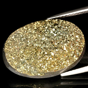 Pirite arcobaleno naturale multicolore da 10,27 ct, taglio ovale, opaco