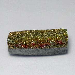 Pirite arcobaleno Multicolore naturale da 10.00 ct, Taglio a baguette, Opaco