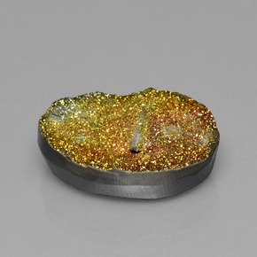 Pirite arcobaleno Multicolore naturale da 18.28 ct, Taglio ovale, Opaco