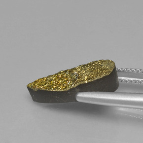 Pirite arcobaleno Multicolore naturale da 5.04 ct, Forma a pera, Opaco