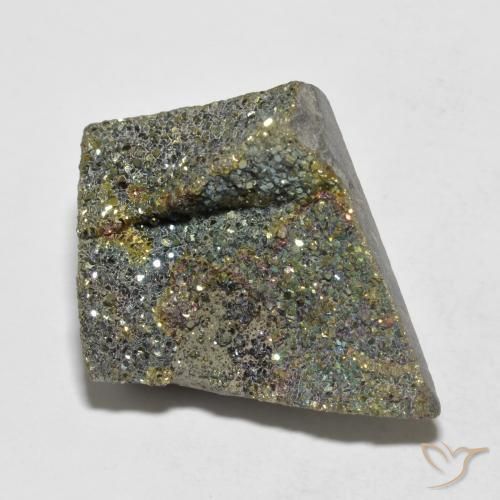 Pirite Arcobaleno Multicolore naturale da 16.45 ct, Taglio a fantasia, Opaco
