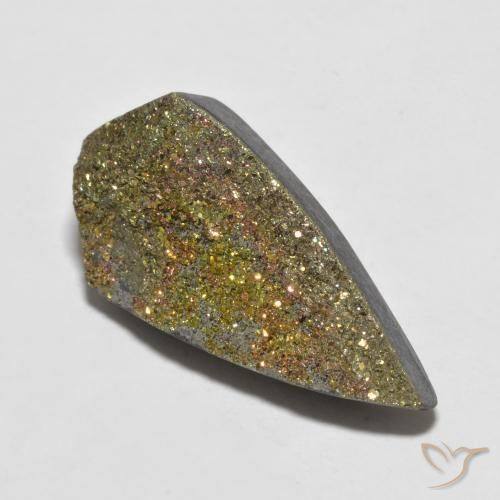 Pirite Arcobaleno Multicolore naturale da 11.70 ct, Taglio a fantasia, Opaco