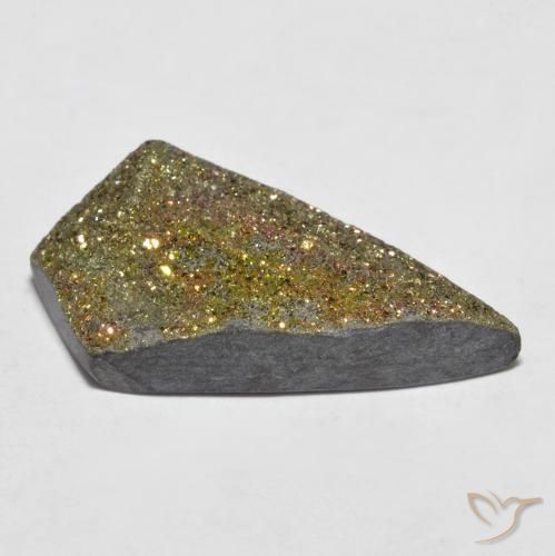 Pirite Arcobaleno Multicolore naturale da 11.70 ct, Taglio a fantasia, Opaco