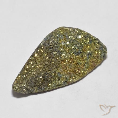 Pirite Arcobaleno Multicolore naturale da 10.03 ct, Taglio a fantasia, Opaco
