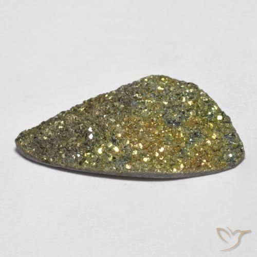 Pirite Arcobaleno Multicolore naturale da 10.03 ct, Taglio a fantasia, Opaco