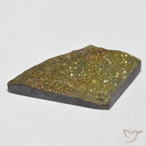 Pirite Arcobaleno Multicolore naturale da 12.17 ct, Taglio a fantasia, Opaco