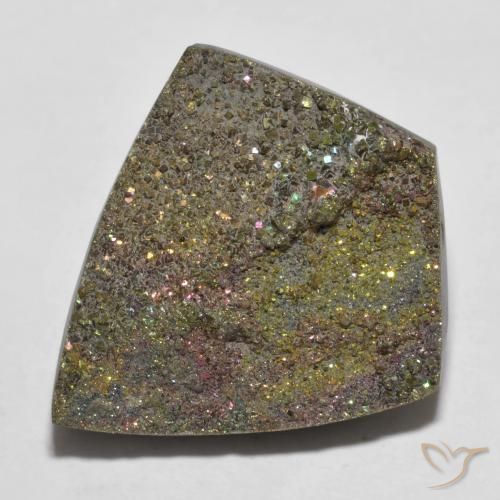 Pirite Arcobaleno Multicolore naturale da 15.88 ct, Taglio a fantasia, Opaco
