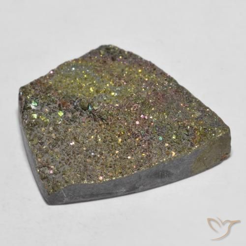 Pirite Arcobaleno Multicolore naturale da 15.88 ct, Taglio a fantasia, Opaco