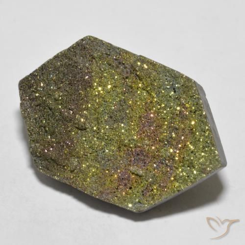 Pirite Arcobaleno Multicolore naturale da 19.90 ct, Taglio a fantasia, Opaco