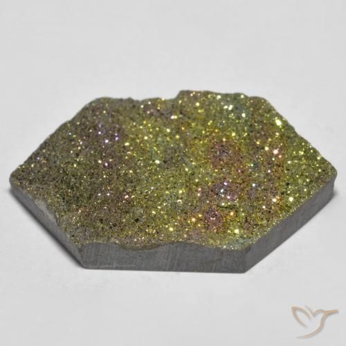 Pirite Arcobaleno Multicolore naturale da 19.90 ct, Taglio a fantasia, Opaco