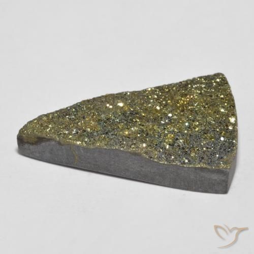 Pirite Arcobaleno Multicolore naturale da 10.40 ct, Taglio trillion, Opaco