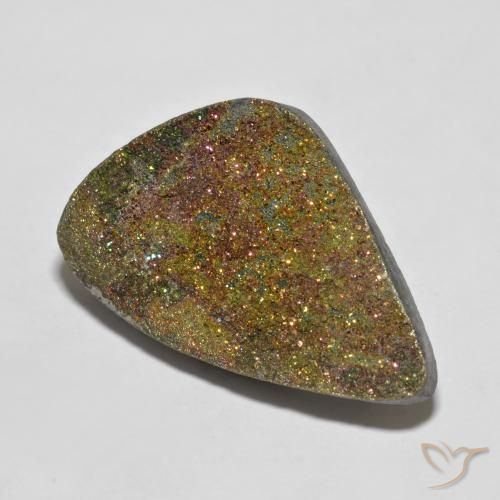 Pirite Arcobaleno Multicolore naturale da 24.00 ct, Taglio a fantasia, Opaco