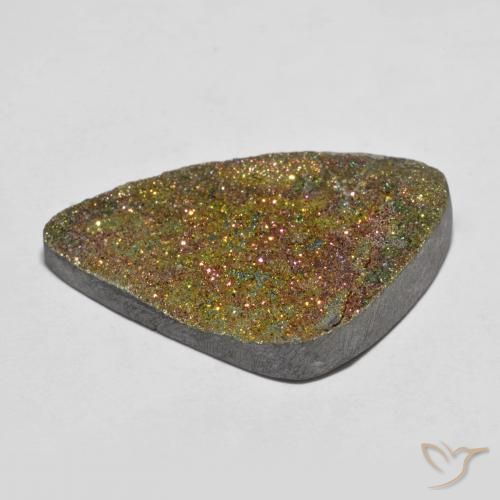 Pirite Arcobaleno Multicolore naturale da 24.00 ct, Taglio a fantasia, Opaco