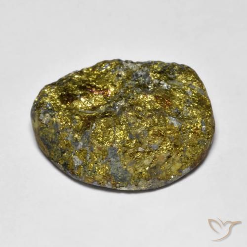 Pirite Arcobaleno Multicolore naturale da 19.31 ct, Taglio a fantasia, Opaco